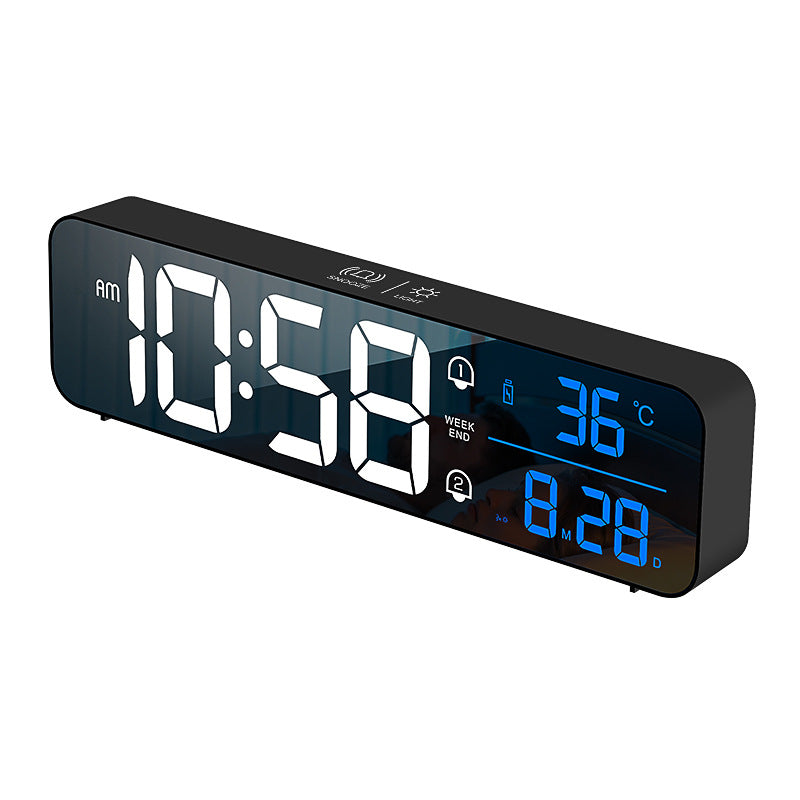 Big LED Digital Alarm Clock Temperature Date Display Desktop Clocks Voice Control Big LED Digital Alarm Clock Temperature Date Display Desktop Clocks Voice Control